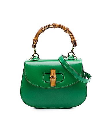 Gucci Mini Calfskin 1947 Bamboo Top Handle Bag (view 1)