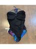 SPANX Chevron-herringbone Blue Purple One Piece Swimsuit Size 14 - photo 6