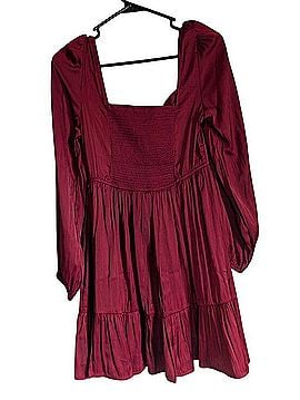 Mine Smocked Neck Dress Casual Dress (view 2)