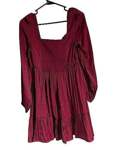 Mine Smocked Neck Dress Casual Dress (view 2)