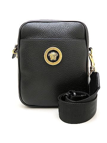 Versace VERSACE La Medusa 1002885 Shoulder Bag, Leather, Black, Women's 353314 (view 1)