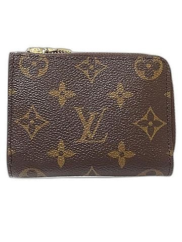 Louis Vuitton LOUIS VUITTON Louis Vuitton Monogram Wallet/Coin Case M25698 Portefeuille Noir Compact Wallet Brown Women's 182045 (view 2)