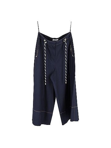 Peter Pilotto Peter Pilotto Culottes with Belt in Navy Blue Polyester (view 1)