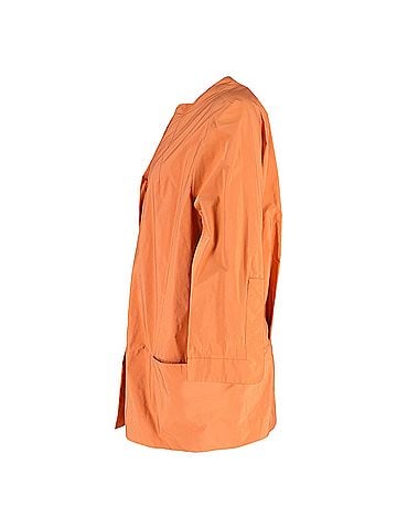 MARNI Marni Collarless Jacket in Orange Nylon (view 2)