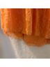 Floreat Orange Short Sleeve Blouse Size XS - photo 4