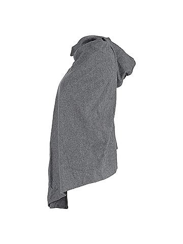 Yohji Yamamoto  Yohji Yamamoto Hooded Poncho Cape in Grey Wool (view 2)