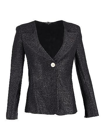Giorgio Armani Giorgio Armani Single-Buttoned Blazer in Black Polyamide (view 1)