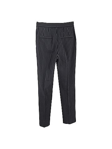 Dolce & Gabbana Dolce & Gabbana Striped Pants in Black Virgin Wool (view 2)