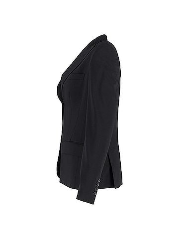 Dolce & Gabbana Dolce & Gabbana Gabardine Turlington Blazer in Black Virgin Wool (view 2)