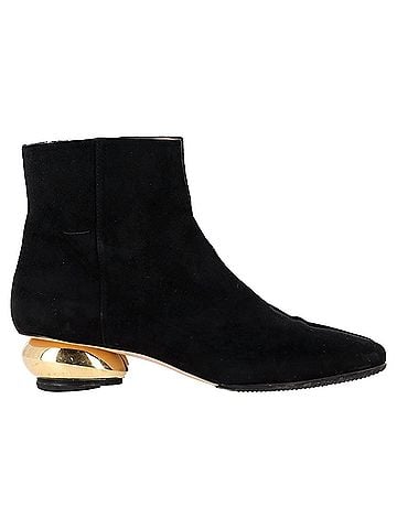 Stuart Weitzman Stuart Weitzman The Freja Booties in Black Suede (view 1)