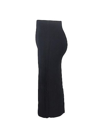 Victoria Beckham Victoria Beckham Midi Skirt in Black Viscose (view 2)