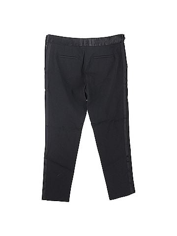 Victoria Beckham  Victoria Beckham Straight-Leg Trousers in Black Polyester  (view 2)