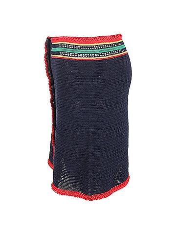 Paco Rabanne  Paco Rabanne Crochet-Knitted Mini Skirt in Multicolor Cotton (view 2)
