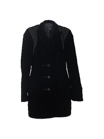 Alexander Wang  Alexander Wang Single-Breasted Paneled Blazer in Black Velvet (view 1)