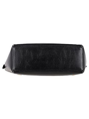 Stella McCartney Stella Mccartne Popper Tote Bag in Black Faux Leather (view 2)