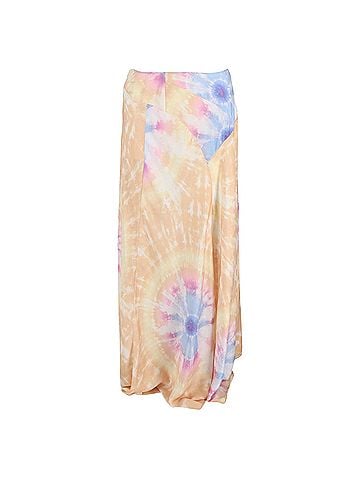 Paco Rabanne Paco Rabanne Tie-Dyed Maxi Skirt in Multicolor Polyester (view 1)