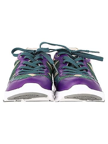 Dolce & Gabbana  Dolce & Gabbana Mardi Gras Low-Top Sneakers in Multicolor Leather and Suede (view 2)