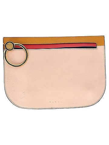 MARNI  Marni Tricolor Zipped Clutch Bag in Multicolor Leather  (view 1)