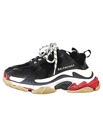 Balenciaga Balenciaga Triple S Sneakers in Black Polyester (view 2)