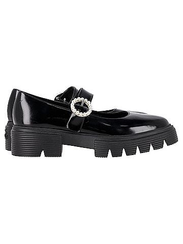 Stuart Weitzman Stuart Weitzman Nolita Platform Mary Janes in Black Patent Leather (view 1)