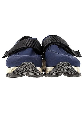 Prada Prada Slip On Sneakers in Navy Blue Nylon  (view 2)