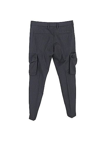 Prada Prada Straight-Leg Cargo Pants in Dark Grey Wool (view 2)