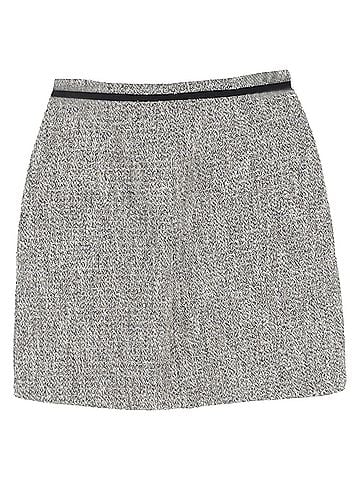 Maje Maje Jinie Tweed Mini Skirt in Grey Cotton (view 2)