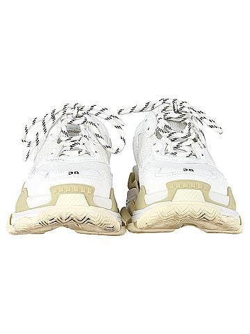 Balenciaga  Balenciaga Triple S Sneakers in White Polyester (view 2)