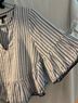 BCBGMAXAZRIA Stripes White Blue 3/4 Sleeve Top Size M - photo 3
