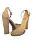Fashion Nova 100% Suede Tan Heels Size 7 1/2 - photo 1