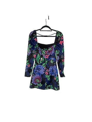 AFRM Darlin Dress in Midnight Bouquet Cocktail Dress (view 2)