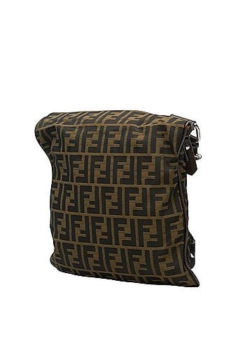 Fendi Fendi Zucca Crossbody Shoulder Bag 7VA255 Khaki Brown Nylon Leather Women's FENDI (view 2)
