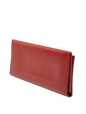 Salvatore Ferragamo Salvatore Ferragamo Gancini Bi-fold Long Wallet 224633 Red Leather Women's (view 2)