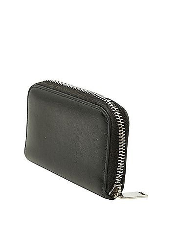 Saint Laurent Saint Laurent Tiny Monogram Cassandra YSL Logo Round Zipper Wallet/Coin Purse 607765 Black Silver Leather Women's SAINT LAURENT (view 2)