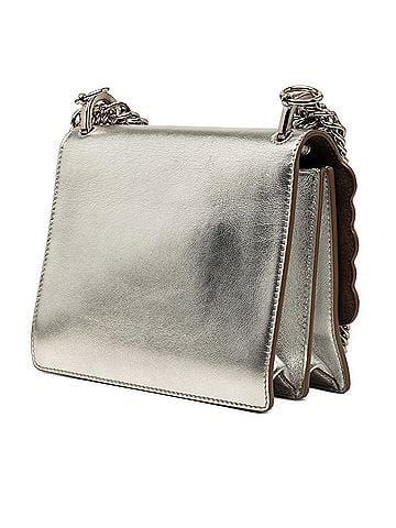 Fendi Fendi Mini Kanai Chain Shoulder Bag 8M0381 Silver Leather Women's FENDI (view 2)