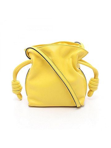 Loewe Loewe Flamenco Clutch Mini Yellow Shoulder Bag Handbag Leather Women's 261842 (view 1)