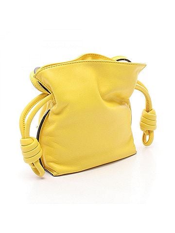 Loewe Loewe Flamenco Clutch Mini Yellow Shoulder Bag Handbag Leather Women's 261842 (view 2)