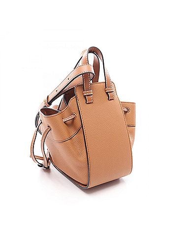 Loewe Loewe Hammock Drawstring Bag Mini 2-Way Handbag Leather Women's Brown (view 2)