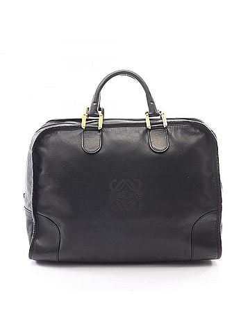 Loewe Loewe Amazona 40 Handbag, Leather, Women's, Black (view 1)