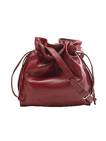 Loewe Loewe Anagram Shoulder Bag/Handbag, Leather, Women's, Bordeaux (view 1)