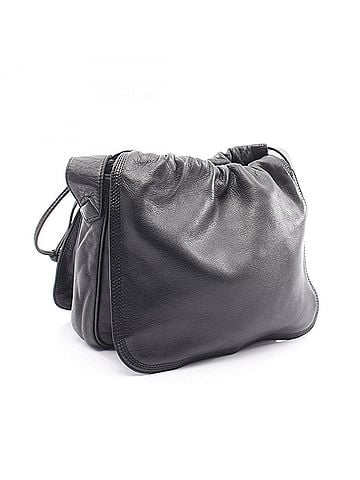 Loewe Loewe Anagram Shoulder Bag Handbag Leather Women's Black (view 2)