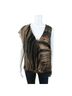 Vince Camuto Animal Print Black Brown Blouse Size 6 - photo 4