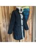 Larry Levine Black Gray Coat Size S - photo 5