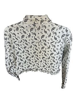 Kittenish Jesse James Decker Cropped Paisley Jean Jacket Jacket (view 2)