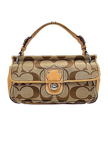 Coach Coach COACH 19033 Signature City Willis Shoulder Bag Handbag Canvas Leather Beige Women's S82 (view 2)