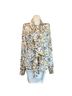 Odylyne 100% Silk Floral Multi Color Long Sleeve Blouse Size XS - photo 1