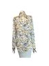 Odylyne 100% Silk Floral Multi Color Long Sleeve Blouse Size XS - photo 2