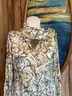 Odylyne 100% Silk Floral Multi Color Long Sleeve Blouse Size XS - photo 8
