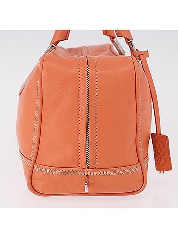 Loewe Anagram Handbag Leather Orange Leather Handbag (view 2)