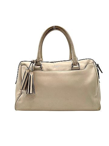 Coach Coach Legacy Hailey Satchel Handbag, Leather, Beige, with Tassel Charm, Women's, S20 (view 2)